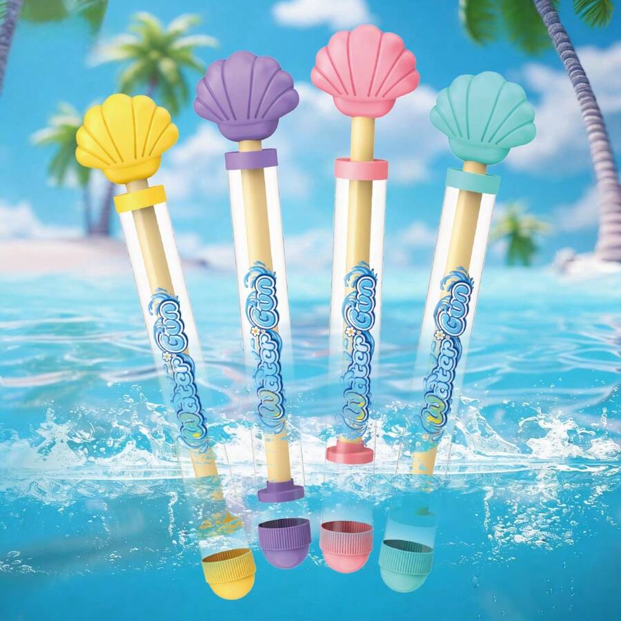 Kids Pull-Out Shell Water Gun, Pull-Out Design, Large Water Capacity, Suitable For Swimming Pool, Beach, Lawn And Water Park - Multicolor - View 1