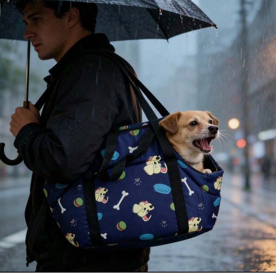 One Pet Backpack (Random Color), A Versatile Carry Bag For Cats And Dogs, Suitable For Small Dogs And Cats. It Can Be Used As A Handbag Or Crossbody Bag. Breathable And Multifunctional, It Comes In S And L Sizes.