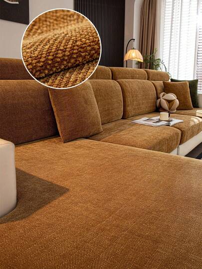 1 chiếc bọc đệm ghế sofa dày dặn, co giãn, màu trơn, dùng để bọc tựa lưng, bảo vệ ghế sofa, chống bụi bẩn, dễ tháo lắp và giặt, phù hợp cho mọi mùa, thích hợp trang trí phòng khách.