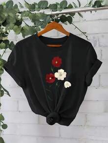 Women T-Shirts - Black - View 6