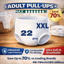 Adult Pull Ups Incontinence Underwear & Adult Diapers For Women & Men, Super Absorbent Leakproof Overnight Protection, Soft & Breathable, Bulk Pack For Elderly Care & Nursing Homes, 60-70% Cheaper Than Leading Brands, Save $300/Year - 查看 16