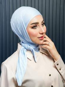 1pc Instant Triangle Hijab, All-In-One Tie-Up Design, Quick Wrap Without Slipping, No Undercap Needed, Suitable For Daily Wear, Prayer, And Outings - Triangular Instant Hijab - View 22