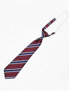 1pc Women's Japanese Style Striped Tie-Front Blouse,Festival,Travel - Multicolor - View 9