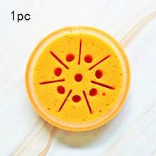 1/5片装水果图案加厚海绵百洁布，多用途清洁海绵，适用于洗碗，双面百洁布有效去除污渍，采用柔软耐用材料制成。 - 水果海綿 - 查看 10