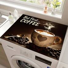 1pc Love Flower Coffee Theme Style Coffee Machine Mats, Dish Mats, Tableware Mats, Table Mats, Especially Suitable For Coffee Machines And Coffee Pots, Bar Mats, Bar Accessories, Very Suitable For Kitchen Use. - Multicolor - View 18