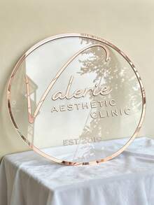 Personalized Rose Gold Transparent Acrylic Business Sign , Custom Round Sign For The Wall, Office Business Sign, Custom Logo Sign, Outdoor Business Sign, Beauty Salon Decor, Custom Boutique Logo, 3D Business Logo, Modern Sign Acrylic Sign, Custom Logo Sign, Round Acrylic Logo Sign, Business Logo Sign, Salon Sign, Sign For Business, Acrylic Business Sign - Multicolor - View 12