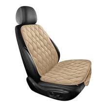 2个汽车座椅垫，单座毛绒长方形格子刺绣，优雅大方，柔软舒适，四季皆宜，适用于各种车型，底部面料具有颗粒支撑功能。 - 彩色 - 查看 11