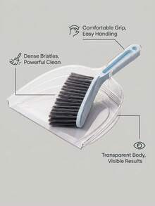 1件套迷你手持扫帚和簸箕，小型桌面扫帚，软毛刷，多场景清洁工具，适用于桌子、键盘、沙发、宠物毛发，家居及办公场所适用。 - 多色 - 查看 9