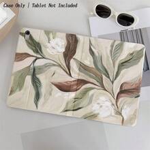 1 件复古植物印花平板电脑保护套，兼容 iPad 11/A16/10 代/Air4/5/6/Pro 12.9/2024/2025/2020/2021/2022/2023/10.2/10.9/Mini7，也适用于 Galaxy Tab A8/A9 Plus/S6 Lite/S7/S9FE PLUS/S10 Plus，以及小米 5/5 Pro/6/6 Pro/7/7 Pro/44s Pro，非常适合工作、旅行和居家使用，可折叠平板电脑保护套 - 彩色 - 查看 2