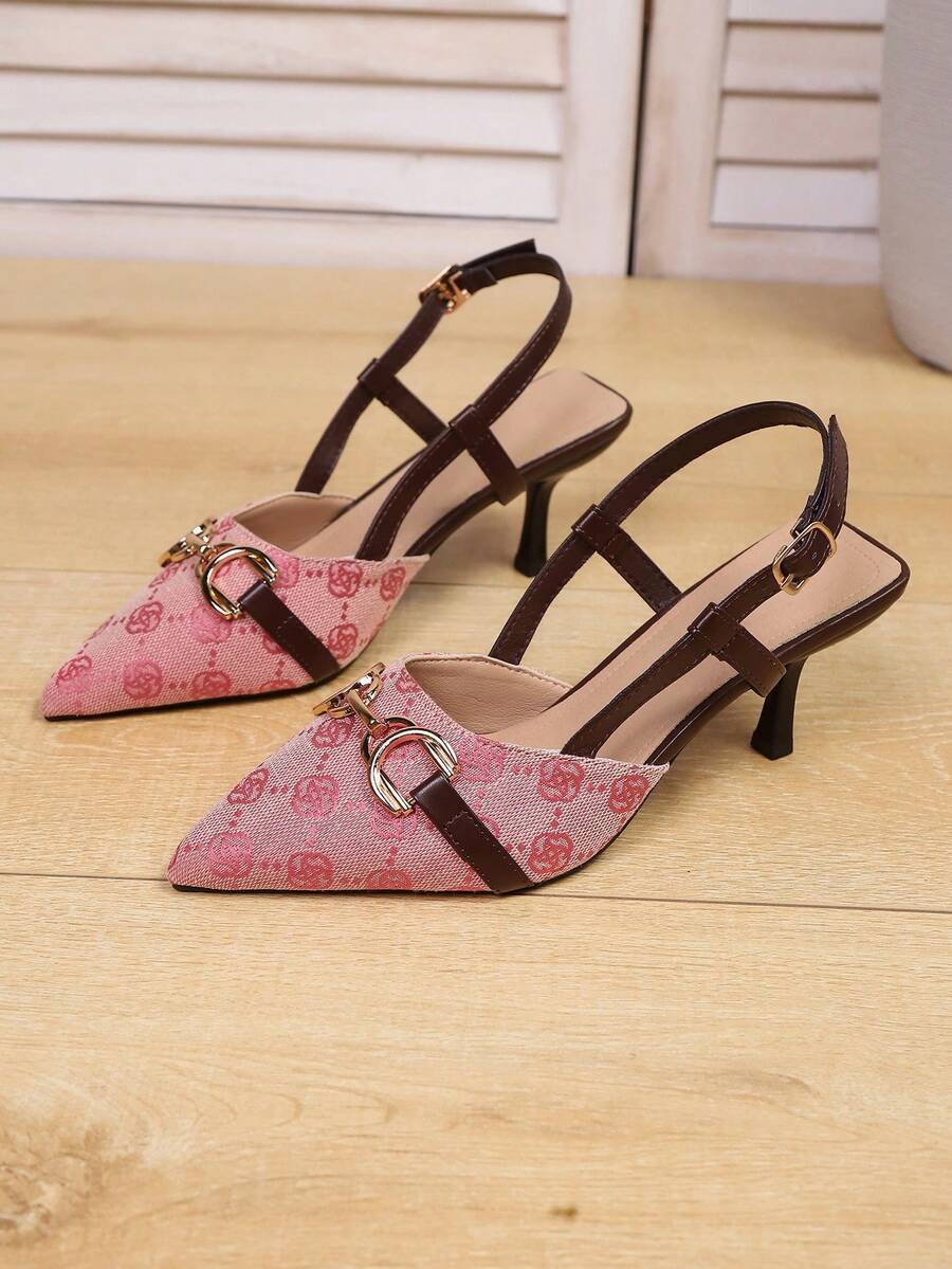 Chaussures à talons hauts à bout pointu pour femmes, avec boucle, broderie florale vintage, talon à lacets, chaussures de soirée confortables pour femmes