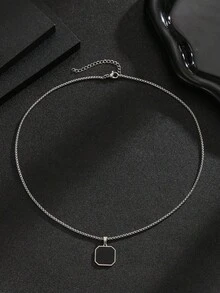 1 chiếc vòng cổ mặt dây chuyền hình trăng lưỡi liềm và ngôi sao thời trang cho Halloween, vòng cổ choker mặt dây chuyền hình thánh giá tối giản sang trọng dành cho cả nam và nữ, quà tặng gia đình, quà sinh nhật, phụ kiện mùa hè. - Bạc - Xem 10