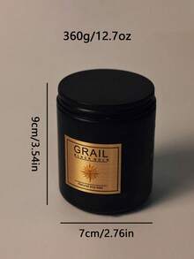 哑光黑蜡烛罐，薰衣草/檀香/雪松/茉莉/红玫瑰香氛蜡烛，无烟大豆蜡磨砂玻璃杯，男女皆宜的创意香氛蜡烛，适合餐厅、卧室、浴室、书房、圣诞节、感恩节、平安夜、母亲节、生日等场合的创意礼物 - 黑色 - 查看 45