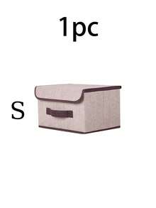 1/2pcs Foldable Fabric Storage Box With Lid Dust-Proof Storage Bin Large Capacity Clothes Organizer Box Stackable Wardrobe Organizer Box Seasonal Clothes Underwear Socks Toys Miscellaneous Items Sorting Storage Box Bedroom Wardrobe Dormitory Home Storage Basket. One Foldable Stackable Large Capacity Bedroom Kitchen Toy Storage Basket - Multicolor - View 33