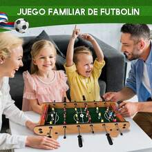 Mesa de Futbolito, Mesa Multijuegos para Niños y Adultos, Juegos de Puzzle de Futbol con 3 Fútbol, para la Familia, la Sala de Juegos, los Amantes del Fútbol - 1 - Ver 5