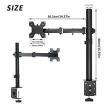 Luminpool Adjustable Single Monitor Arm – Universal Mount For 12-32" Screens, Height/Angle Adjustable, Sturdy Steel, Ideal For Home Office - 查看 3