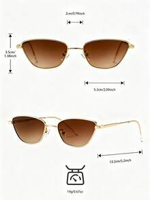 Gafas de sol para mujer aptas para uso diario - Polvo degradado - Ver 3