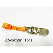 货物捆绑带棘轮张紧器货车固定张紧器行李货物运输户外露营用绳子，织带由涤纶制成，张紧固定头由锌合金制成，织带宽度为2.5厘米，可多次使用。 - A - 查看 12