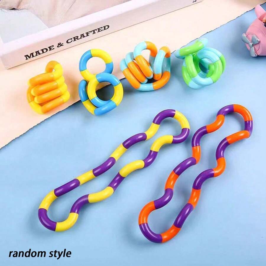Set de 3 piezas de juguetes antiestrés de cubo de estado de ánimo de unicolor de moda - A - Ver 1