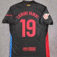 2024/25 Barcelona Away Black Jersey #19  Fan Version Set - Màu Đỏ Sâu - Xem 4