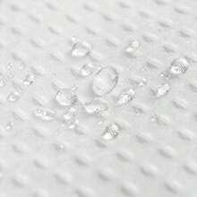 71Wx72L White - Waffle Weave Fabric Shower Curtain 230 GSM Heavy Duty Spa Hotel Luxury Water Repellent White Pique Pattern 180cm x 180cm Decorative Bathroom Curtain - Blanco puro - Ver 5