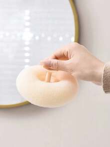 1个带吸盘的沐浴球，奢华柔软去角质沐浴海绵，二合一按摩沐浴球，吸盘式毛巾架，向日葵造型沐浴刷 - 彩色 - 查看 7