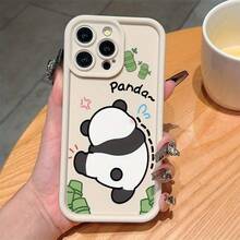 Shockproof TPU Phone Case With Dancing Panda Design, Suitable For IPhone 6 To 16 Pro Max Models. - (One Color) 1 Unit Per Package - View 4