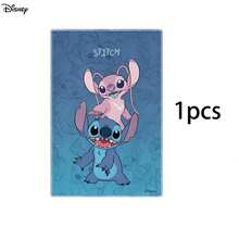 Khăn tắm Disney Stitch in hình dễ thương màu xanh hồ, bán theo gói 1, 2, 3, 4, 5, 6 chiếc, thích hợp cho phòng tắm và nhà cửa. - 18x26 inch - Xem 13