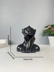 1个金色极简人体造型花瓶，现代创意树脂材质装饰，适用于客厅、厨房、卧室、玄关柜、家居装饰、花瓶、中心摆件、桌面装饰 - 多色 - 查看 12