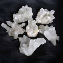 1pc Enchanting Free Standing Freeform Clear Quartz Crystal Cluster - Romantic Tabletop Decor For Office & Coffee Room, Ideal Home Decoration & Unique Gift, Perfect Holiday Present, Romantic Table Decor | Natural Crystal Cluster | Detailed Crystal Structure, Crystal Decor - White - View 6