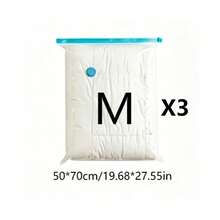S/M/L/XL 3pcs Travel Storage Bags, Large Capacity Compression Bags, Reusable Vacuum Bags, Dust-Proof, Moisture-Proof, Moth-Proof, Space-Saving, Suitable For Clothes, Blankets, Shirts, Bedding, Bedroom, Closet, Bathroom, Outdoor Gear, Home Storage, Back To School, Travel Essentials - View 13