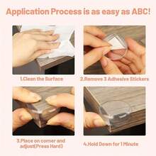 10/20pcs Large Transparent Furniture Corner Guards, High Quality Table Corner Protectors, Safety Desk Corner Bumper Pads - Large Size Ball-20 Pcs - View 8