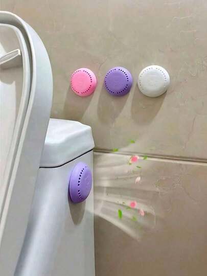 1pcs/ Long-Lasting Fragrance Air Freshener, Deodorizer, Solid Air Freshener With Extra Shell - Aromatic Solid Deodorizing Tablets, Enhances Freshness In Bathroom, Bedroom, Car And Home, Ideal For Eliminating Closet And Bathroom Odors, Suitable For Kitchen, Bathroom, Home, Household Items