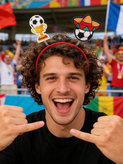 1 chiếc băng đô World Cup, phụ kiện cổ vũ dành cho người hâm mộ.