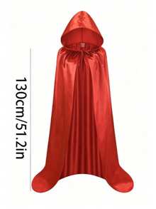 Capa de Halloween para adultos de 110cm/130cm/150cm/170cm, capa de muerte de tela colorida, túnica de mago, capa de mago medieval, accesorio de disfraz para discoteca y bar, accesorio de disfraz festivo, capa negra - multicolor - Ver 11