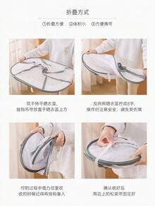 1 tấm lưới phơi đồ nhiều lớp gấp gọn màu trắng/đen/xanh lá cây, lưới phơi kín chống bụi, dùng để phơi đồ lót, tất, áo ngực, chống muỗi và ruồi. Có 1 lớp/2 lớp/3 lớp/4 lớp. - Xem 6