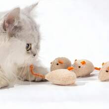 12pcs Cat Toys Set, Plush Mouse & Fish Toys, Suitable For Indoor Kittens, Can Relieve Boredom, Multi-Color, No Catnip Included - View 2