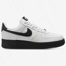 Nike Air Force 1 '07 LV8 Edge Men's Casual Sneakers Safety Orange/White HV9405-800 | Court-To-Street Style, Iconic Silhouette - 黑與白 - 查看 3