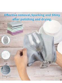 3/4/6 PCS Streak-Free Fish Scale Microfiber Cloths,Lint-Free Fish Scale Cleaning Cloths, Streak-Free Window & Glass Towels For Car, Cup, Kitchen Dish & Counter Cleaning, Multi-Purpose Absorbent Microfiber Cloths For Home & Daily Use - Multicolor Random - View 3