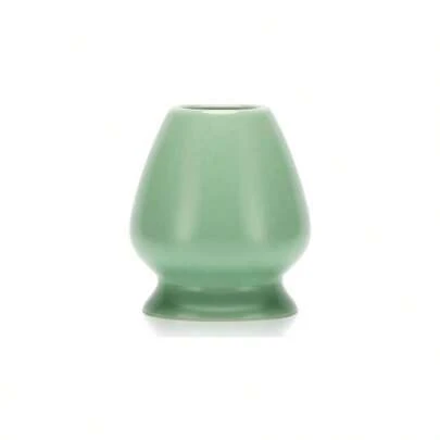 Ceramic Tea Whisk Stand, Japanese Matcha Tea Set Holder, Matcha Whisk Holder, Matcha Tea Set Tea Whisk Stand, Japanese Tea Ceremony Accessories, Chasen Holder (Green)