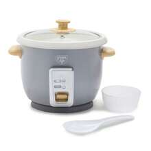 GreenLife - Vaporera para olla de arroz de 6 tazas olla antiadherente de cerámica extraíble sin PFAS preajustes automáticos mango de impresión de madera función de mantener caliente diseño de un - Ver 2