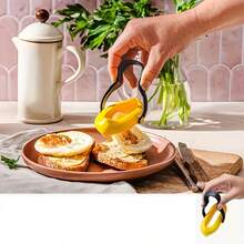 1/2 khuôn silicon sáng tạo dùng để chiên trứng, làm bánh, dụng cụ nhà bếp, khuôn tròn chống dính dùng để chiên trứng. - Nhiều màu - Xem 7