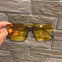 Kính râm thời trang mới, kính râm cao cấp phong cách Hàn Quốc unisex, kính râm cao cấp cá tính. - Vàng Đại Dương - Xem 9