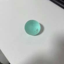1个可塑性慢回弹蓝色椰子油握力球，直径6厘米圆形麦芽减压挤压玩具，是节日、生日、复活节、万圣节、圣诞节和派对的理想礼物 - A - 查看 5