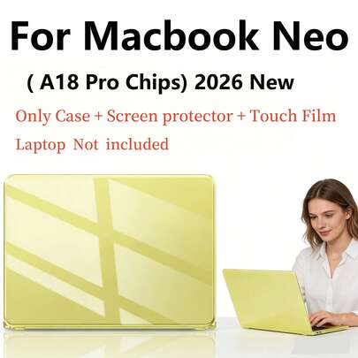 2026 Neo 13 Inch A18 Pro A3404 Accessories 3-In-1 Set (Ultra-Thin Transparent Case + HD Screen Protector + Touch Screen Protector)
