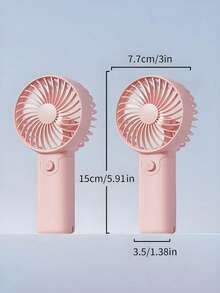 1pc Mini Battery Powered Portable Handheld Fan, Neutral Solid Color Lightweight Personal Cooling Fan, Batteries Not Included, Stable Airflow, Suitable For Summer, Bridesmaids, Mother's Day, Graduation Gifts - For Office, Outdoor Travel, Beach Vacation - Decor For Spring/Summer Room/Bedroom/Kitchen,Festival,Camping - Multicolor - View 8
