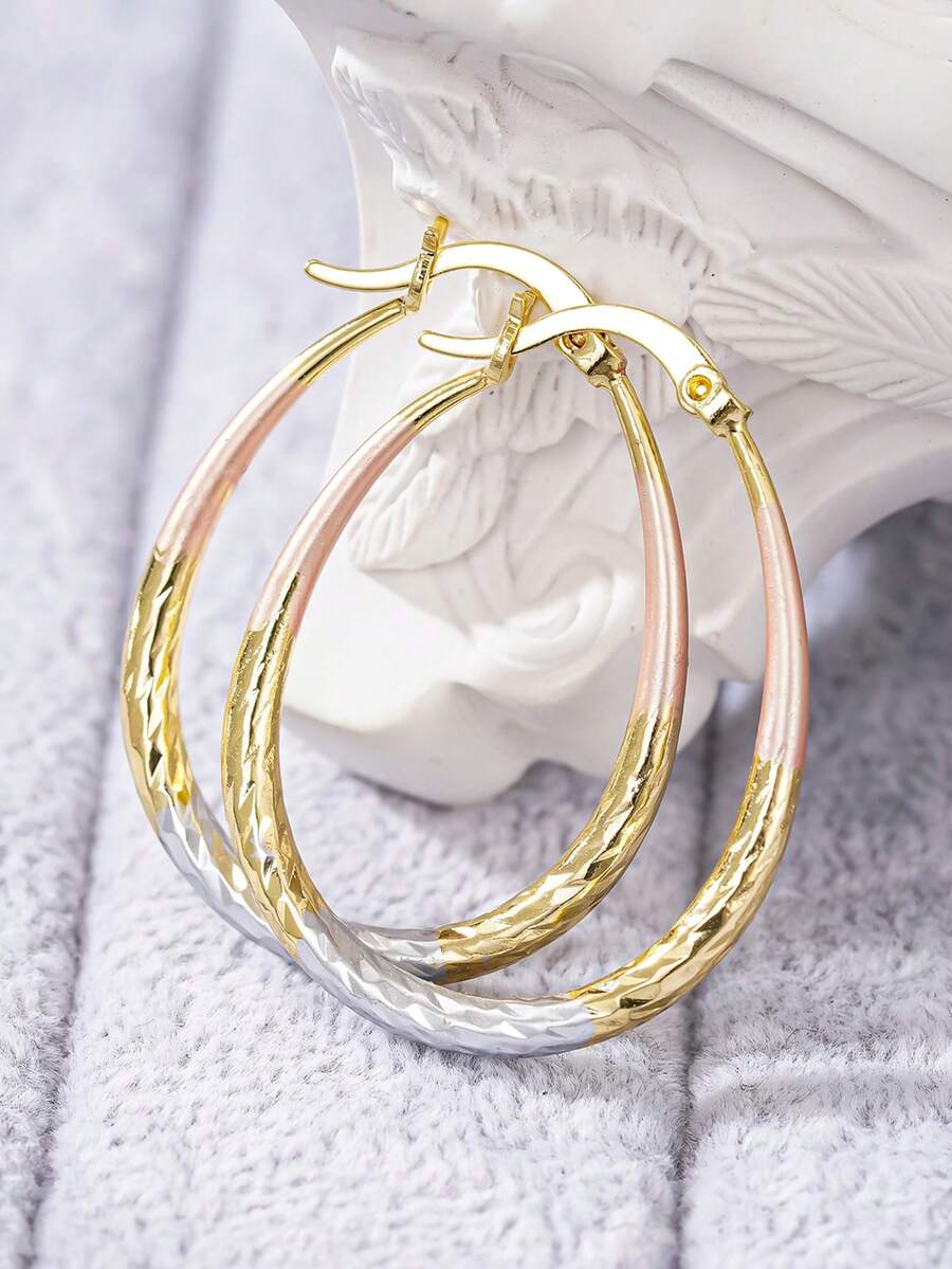 1 Pair Elegant Earrings Suitable For Teenagers, Ideal For Daily Decoration, Party Jewelry Or Birthday Gift - 1# - View 1