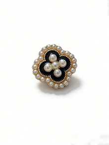 1pc Four-Leaf Flower Shirt Buttons, Exquisite Fashion Versatile Clothing Collar & Cuff Accessories - Flowers - View 8