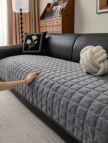 1 vỏ đệm sofa dùng được cả bốn mùa, kiểu dáng hiện đại tối giản, chống trượt, chống bụi và có thể giặt được, tươi mới và thời trang, mềm mại và không phai màu, thân thiện với thú cưng, phù hợp với phòng ngủ, văn phòng, phòng khách, sofa hình chữ L và sofa 1/2/3/4 chỗ ngồi. - Màu xám đen - Xem 6