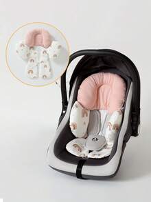 1 buah Alas Kereta Bayi, Bantal Kereta Dorong, Pelapis Sandaran Lembut, Cocok untuk Bayi Usia 0-8 Bulan, Hangat untuk Musim Gugur/Musim Dingin, Dapat Digunakan Sepanjang Musim - MultiWarna - View 3