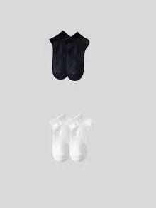 50 chiếc/40 chiếc/32 chiếc tất cổ ngắn mềm mại, thấm hút tốt, lót dệt kim, phù hợp cho cả nam và nữ, co giãn và mềm mại, màu trơn thời trang, thích hợp cho mặc thường ngày, đi làm và các hoạt động thể thao/yoga, dùng được cả bốn mùa - Nhiều màu - Xem 14